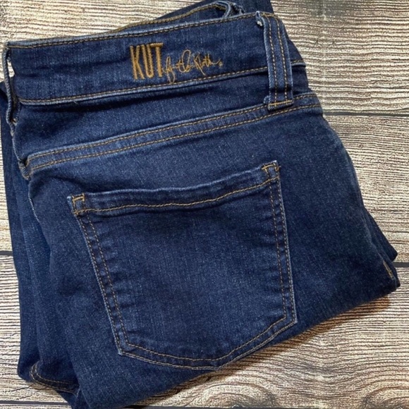 Kut From The Kloth Jeans Carlo Ankle Skinny Dark Wash Stretch Denim SZ 4 NEW! - Picture 13 of 15